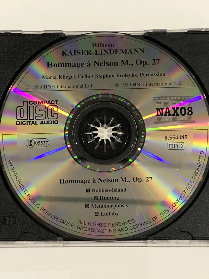 Kaiser-Lindemann: Hommage a Nelson Mandela by Maria Kliegel (CD, 2000) Like New! - Image 4 of 4