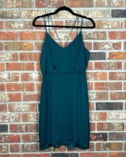 My Girls Green Strappy Mini Dress Womens Small