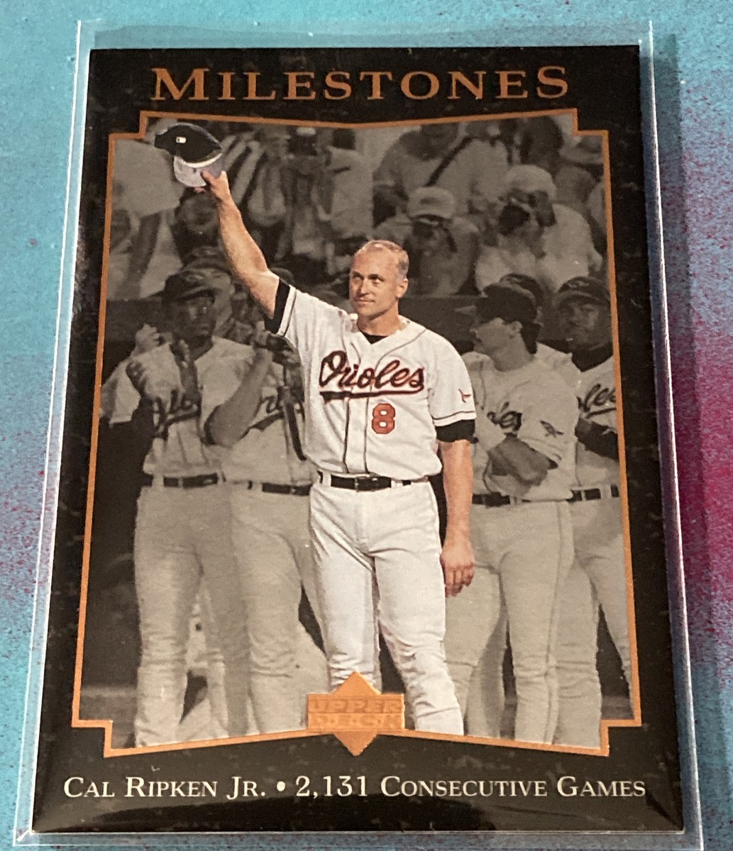 1996 Upper Deck CAL RIPKEN JR. Milestones #1 Baltimore Orioles