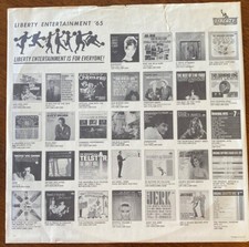 LIBERTY RECORDS LP Inner Sleeve Liberty Entertainment 65