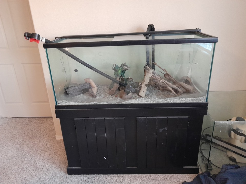 2 large fish tanks for sale, full set up, accesories, decor, filter ...