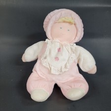Vintage Eden Toys Terry Cloth Baby First Doll Eyelet Washable Lovey Security