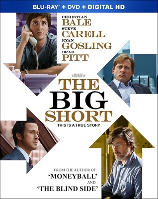 The Big Short (Blu Ray) w Brad Pitt -CHOOSE WITH OR WITHOUT A CASE