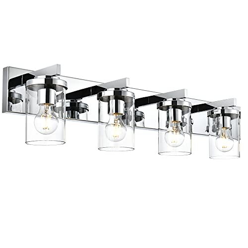 Modern Wall Bathroom Vanity Light Fixture 4 Light 4 Lights-31.1 inch ...