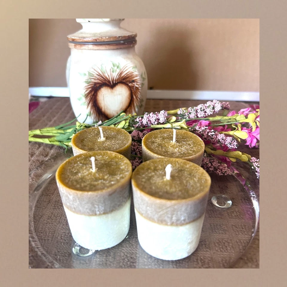 Set votivo de cera natural para cupcakes de vainilla - Vegano - Juego de regalo - Velas perfumadas -  Foto 3 de 4