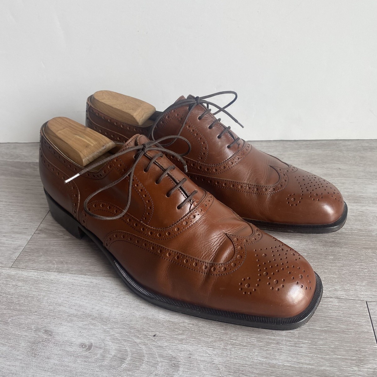 Bally Switzerland Bandon Oxford Dress Shoe Brown Wingtip  display picture 1