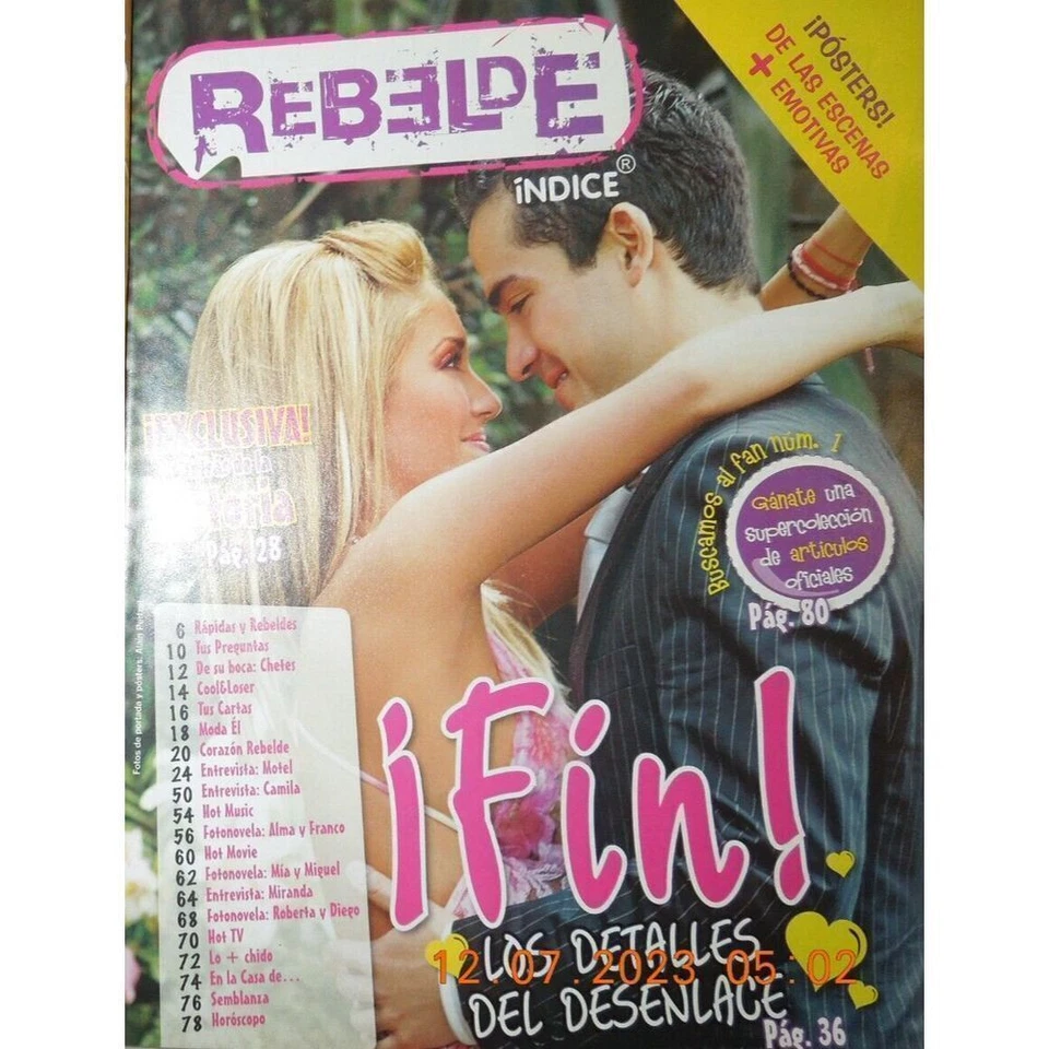 REBELDE rbd ANAHI dulce MAITE poncho NINEL camila ANGELIQUE lindsay lohan - Image 2 of 4