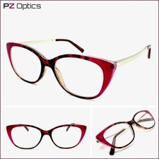 Classy Elegant Exotic RETRO Cat Eye READING GLASSES READERS RX Capable Frame