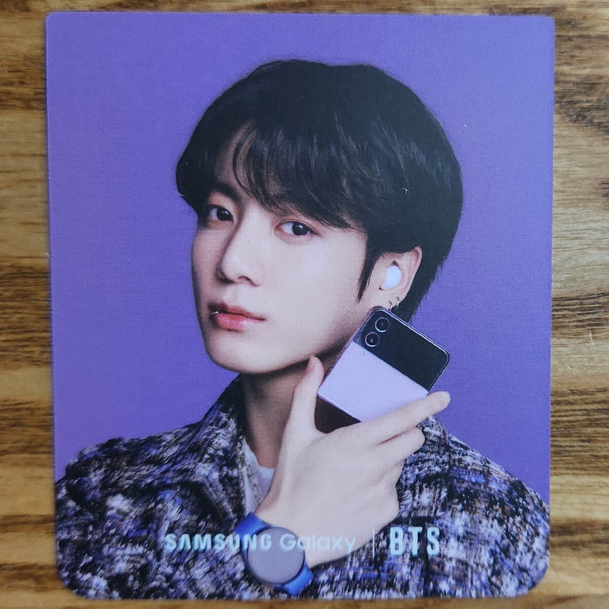 残り16日！ BTS Galaxy Z Flip4 ジャンク品 Jungkook Official Photocard Samsung Galaxy Z Flip 4 Genuine ZFlip4