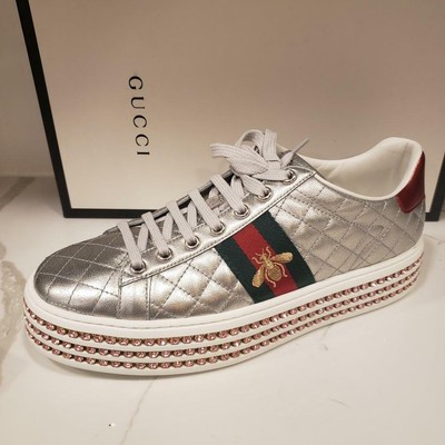 crystal platform sneakers
