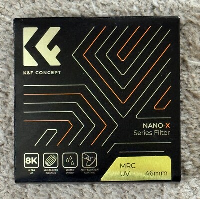 K&F Concept MRC UV Filter 46mm Lens Filter Multi-Coat Ultra-Slim NANO-X Series