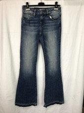 Mavi Damen Jeans Peace Mid-Rise, Flare Blau W27 L34