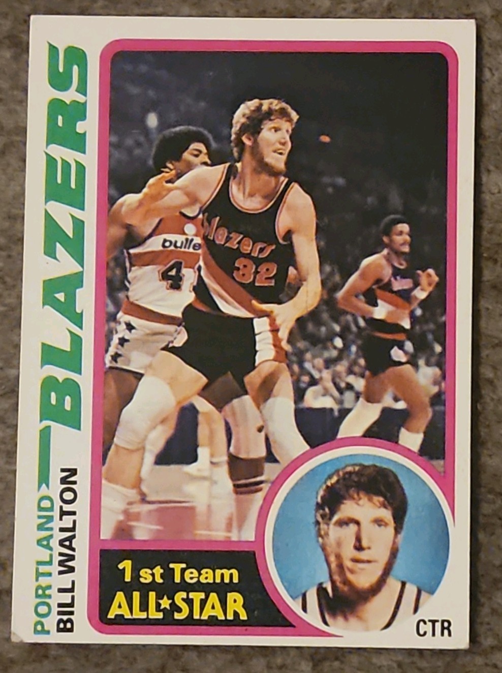 Bill Walton - 1978-79 Topps #1 Blazers HOF.  (B)