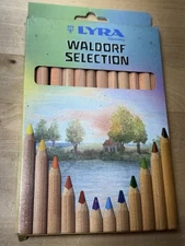 LYRA Waldorf Selection Giant Triangular 12 Colored Pencil Unlacquered 6.25mm