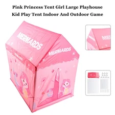Pink Princess Tent Girl Large Playhouse Kid Play Tent Indoor And Outdoor Game
