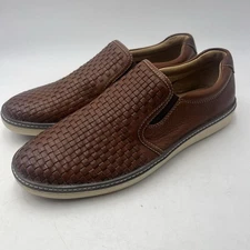 Johnston And Murphy Brown Loafers TrueFoam Sheepskin Men's Sz 9.5M Shoes