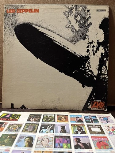 LED ZEPPELIN / S/T debut Atlantic Records #SD-8216 Vinyl / At/Gp Both Sides / EX
