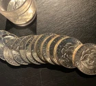 1968 Brilliant Uncirculated Kennedy 40% silver half dollar roll of 20 Never Used