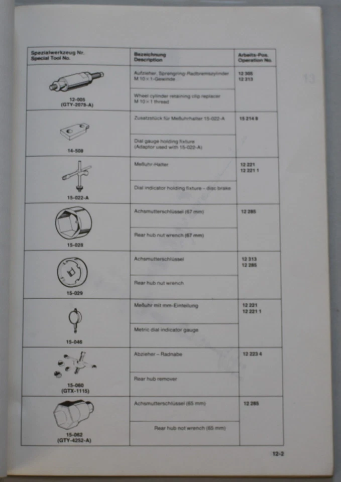 Ford Transit Spezialwerkzeuge-Katalog 3-1978 - Bild 2 von 4