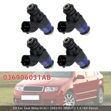 4Pcs Einspritzdüse Für VW Polo Skoda Fabia I Seat Ibiza III 1.4 16V 036906031AB