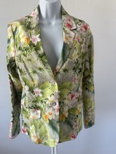 Tommy Bahama Flora Riviera Paloma Coast Floral Blazer, Sz: M Linen Blend b13