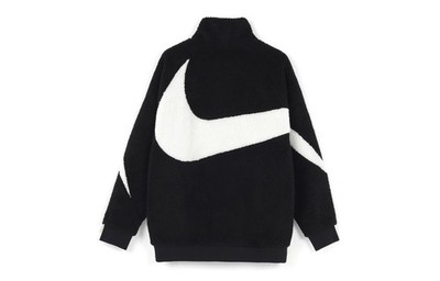 Nike Big Swoosh Reversible Boa Jacket 'Black' | eBay