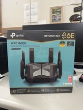 TP-LINK AXE16000 Quad-Band 16 Stream 7 LAN Port WiFi 6e Router with 2 10GB Ports