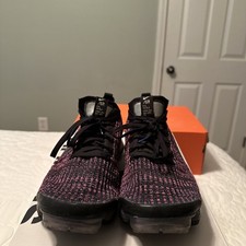 RARE Nike Air Vapor Max Flyknit 3 Mens Shoes Purple Black AJ6900-007 Size 11.5 - Image 4