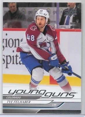 TYE FELHABER 2024-25 UD EXT. SERIES YG'S RC/CANADA/EAGLES/AVALANCHE