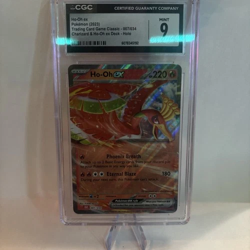 CGC 9 Ho-Oh EX 007/034 Charizard & Ho-Oh EX Deck Full Art Pokemon Card🔥🔥🔥