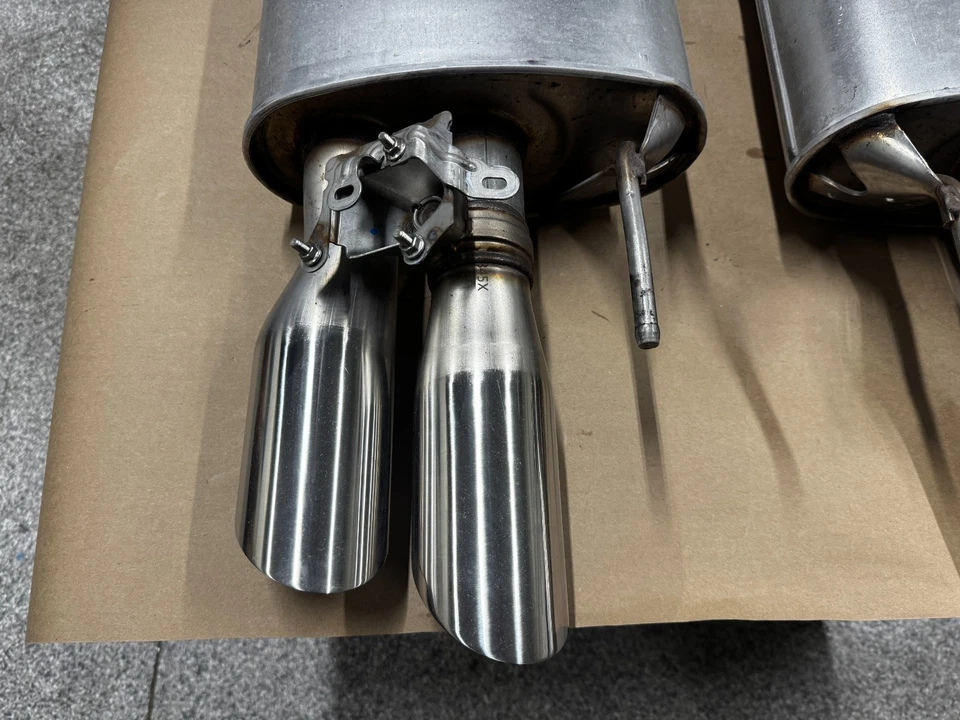 2024-2025 Ford Mustang GT Active Exhaust Quad Tip Mufflers 1100 miles - OEM - Image 4 of 4