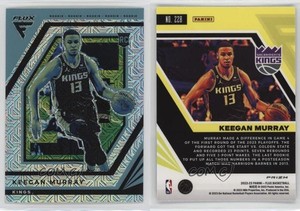 2022-23 Panini Flux Rookies Silver Mojo Prizm Keegan Murray #228 Rookie RC