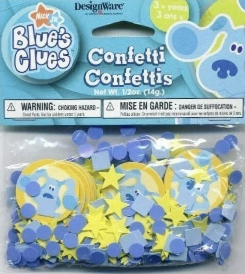 Brand New Unopened Blues Clues Confetti Birthday & Kids Party Decor! Free Ship!