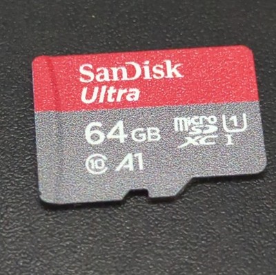 SanDisk Ultra 64GB Micro SD MicroSDXC Memory Card + ADATA Adapter
