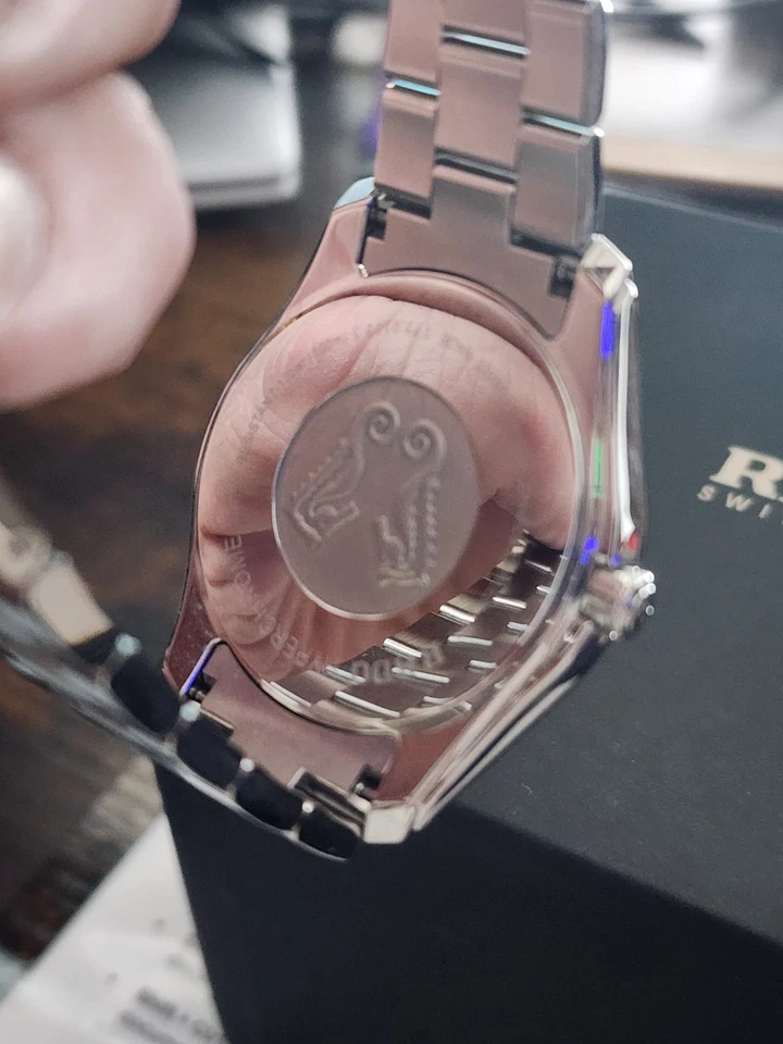 Reloj para hombre Rado HyperChrome esfera azul cuarzo suizo acero inoxidable R32502203 Foto 4 de 4