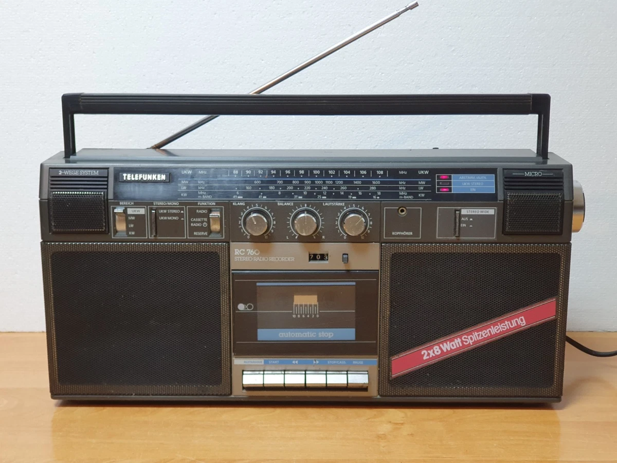 Tragbarer Kassetten Rekorder, FM AM Radio Tape Play Produktbild-Vorschau 7