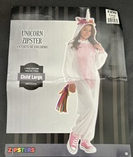 Unicorn Zipster Jumpsuit Fantasy Animal Cozy Fancy Dress Halloween Child Costume