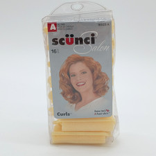 Scunci Salon 16 pcs Yellow Curls Foam Rollers 18503-A 2001 