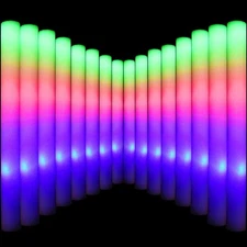 LifBetter Light Up Glow Sticks Bulk, LED Foam in The Dark with 3... 