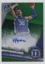 2023-24 Bowman U Chrome Prospect Green Refractor 68/99 Kyle Filipowski Auto j8o