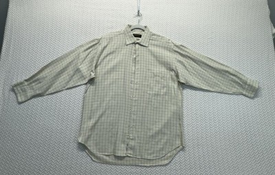 Gitman Bros Malouf's Fine Apparel Button Down Dress Shirt Men s 16/35 XL Cotton