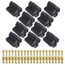 10 Sets 5 Pin Relay Connector 12V Socket 30A /40A with 6.3mm Terminals, Car T...