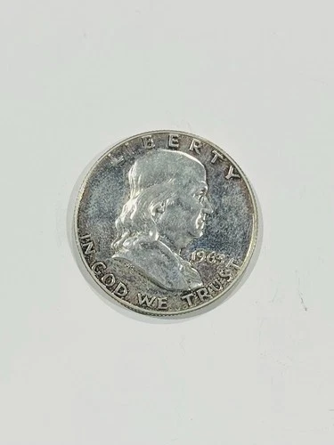 1963 US Silver Franklin Silver Half Dollar Coin PROOFLIKE 0.36 oz ASW