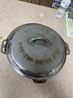 Vintage Griswold No. 9 Tite-Top Dutch Oven w/Trivet Chrome Finish Cast Iron NICE