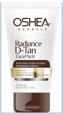 Oshea Herbals Radiance DTan Face Pack 120g Brightening Tan Removal Care