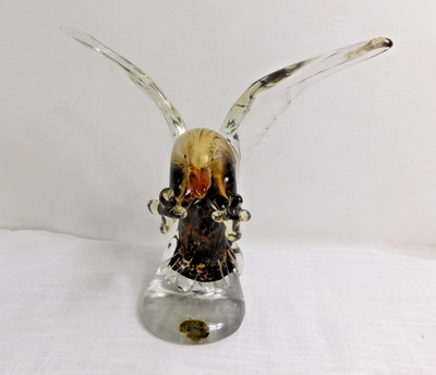G7 - Vinci by Dynasty Gallery Hand Fused Art Glass Bald Eagle in ''Attack'' Mode