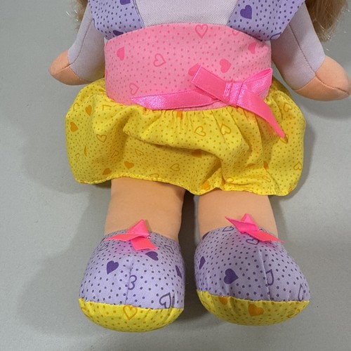 Katie Kiss N Giggle CAP TOYS INC 1993 Vintage PLUSH TOY DOLL Blue Eyes Works - Picture 4 of 21
