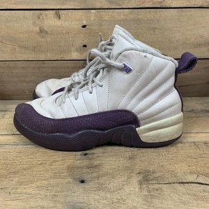 retro 12 purple and white