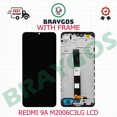 Ersatz für Xiaomi Redmi 9A M2006C3LG Touchscreen LCD Display mit Rahmen