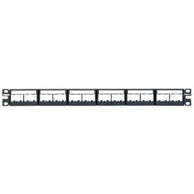 PANDUIT CPPL24WBLY Patch Panel,Mini-Com,Rack Mt,24 Port 5ZVY0
